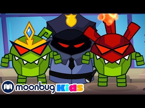 Om Nom Stories - Super-Noms: Robo-Noms! | Cut The Rope | Funny Cartoons for Kids & Babies | Moonbug