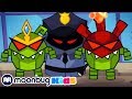 Om Nom Stories Super Noms Robo Noms Cut The Rope Funny Cartoons For Kids Babies Moonbug