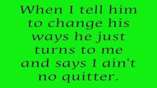 Shania Twain- I ain&#39;t no quitter lyrics