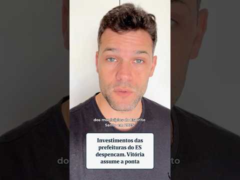 Investimento dos municípios encolhe mais de 1 bi no ES. #espiritosanto #vitória #economy