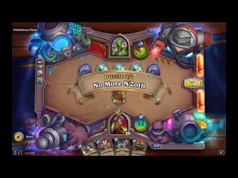 Solution Puzzle Lab Board Clear: No More N'Zoth - Flobbidinous (2/7), Hearthstone Boomsday