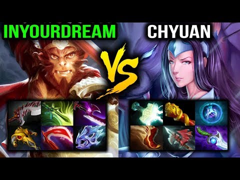 inYourdreaM VS ChYUan - Monkey King 32 Kills Monster VS Mirana - Dota 2