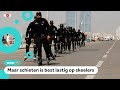 Politie op wieltjes achtervolgt boeven in Pakistan