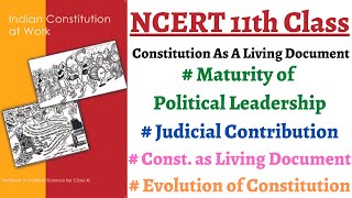 (P3C9 11th Polity) Basic Structure & Evolution of Constitution, Judiciary Role, Leader's Maturity.