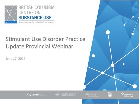 [PROVINCIAL] Stimulant Use Disorder - Practice Update
