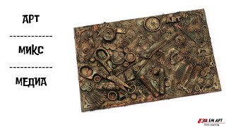 Микс медия с шивашки мотиви