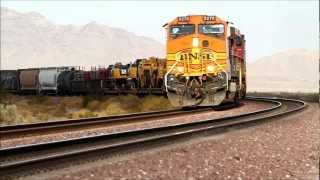 preview picture of video 'BNSF 5270 on a slow climb of Topock Grade, California - August 28th, 2011'