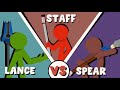 Supreme Duelist Stickman Animation Lance Vs Staff Vs Spear