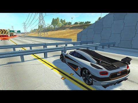 GUARDRAILS 2 - CAR CRASHES COMPILATION - BeamNG Drive #73