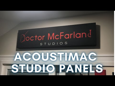 Hanging Acoustimac Panels in my Recording Studio