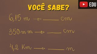 Conversão de Unidades de Medida de Comprimento - Professora Angela