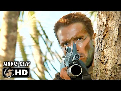 Guerilla Camp Attack Scene | PREDATOR (1987) Arnold Schwarzenegger, Movie CLIP HD