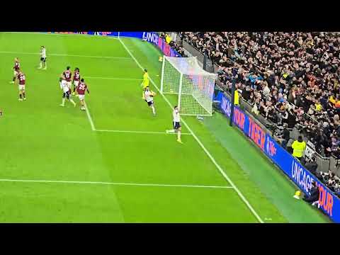 CRISTIAN ROMERO'S GOAL AGAINST WEST HAM: The Defender Scores Against Hammers: Tottenham 1-2 West Ham