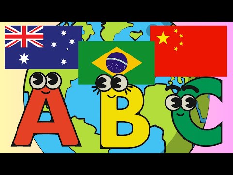 ABC Country Song, Alphabet World's Flag. Alphabets Song for kids | Learn Alphabets for Kids #abcd