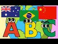 ABC Country Song Alphabet World S Flag Alphabets Song For Kids Learn Alphabets For Kids Abcd