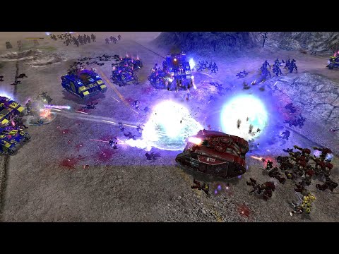 Thousand Sons vs Blood Angels - Survival - Unification Mod - Warhammer 40K Dawn Of War Soulstorm