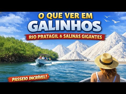 O que ver em Galinhos: Passeio pelo Rio Pratagil e Salinas Diamante Branco