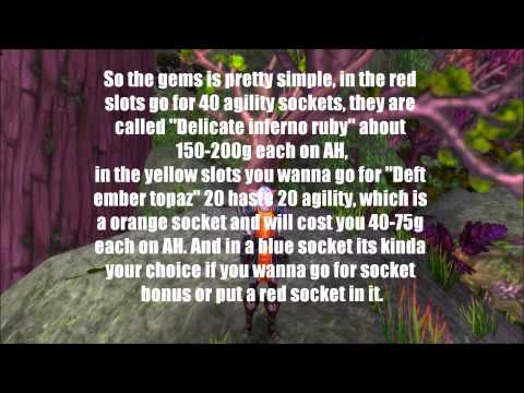 Combat rogue Gems Enchants and addons 4.3