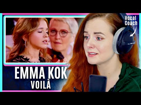 15 Year Old Emma Kok Sings with a Paralysed Stomach | Voilà Reaction | Vocal Coach Analysis
