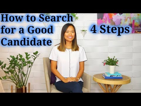 如何尋找好的求職者--如何招聘一個好的求職者（2之5）。 (How to Search for a Good Candidate - How to Recruit a Good Job Candidate (2 of 5))