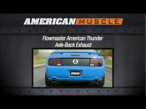2005-2010 Mustang Flowmaster Exhaust Sound Clip American Thunder Axle-Back (GT, GT500) Review