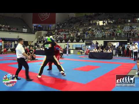 Jakub Dabrowski (POL) v Dalton O'Shaughnessy (IRL) Junior WAKO World Championships 2014