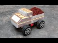 How To Make Matchbox Truck At Home Diy Matchbox Electric Powerful Truck Car Samiha Art Crafts