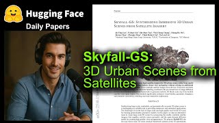 Skyfall-GS: 衛星画像による3D都市風景