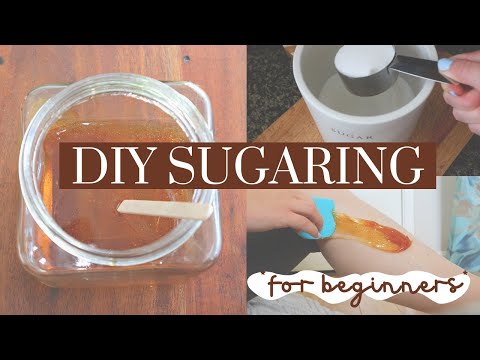 how to sugar wax for beginners *DIY*