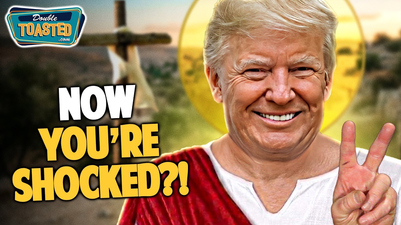 TRUMP DELETES IMAGE OF HIM AS JESUS HEALING EPSTEIN