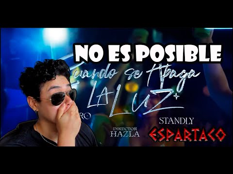 Esto es increíble | CALLEJERO FINO, STANDLY - CUANDO SE APAGA LA LUZ  | ESPARTACO REACCIÓN
