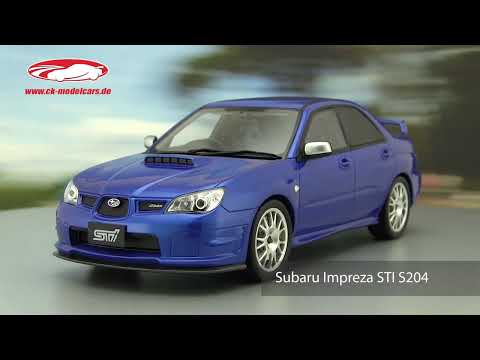 Ottomobile 1:18 Subaru Impreza STI S204 year 2006 blue OT322 model