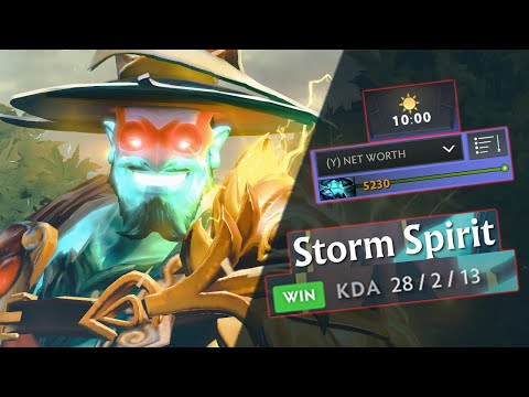 Kill Lane? Nah Fam, Snowball And End The Game Lane | Storm Spirit Raw Gameplay | Dota 2