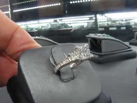 EGL Cert 1.71 Carat Princess Cut Diamond Engagement ring 2.37 TCW.17480 Value!