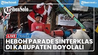 Heboh Parade Sinterklas di Boyolali, Keliling Naik Gerobak Sapi