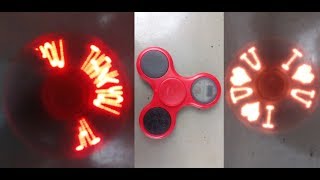 Hand Spinner de LED com mensagens e desenhos - Como abrir e o que tem dentro