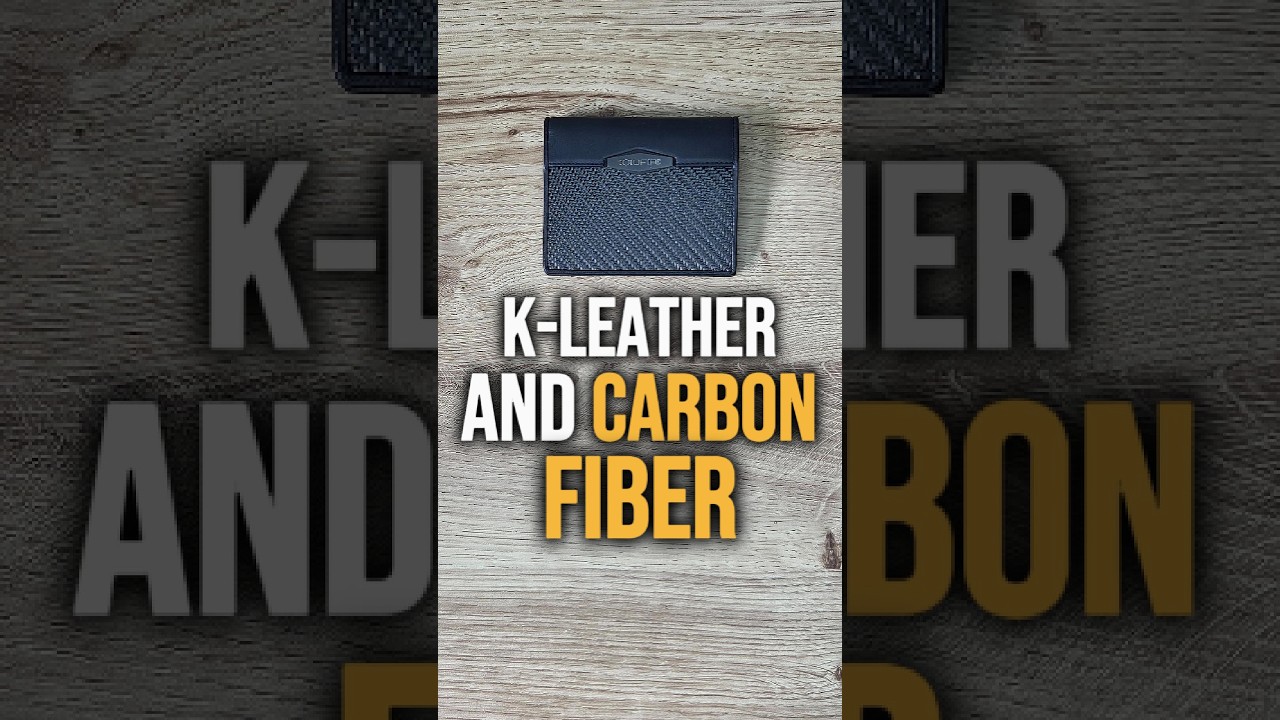 COLDFIRE FlexOne Wallet: Kangaroo Leather & Carbon Fiber... yes please.
