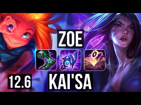 ZOE vs KAI'SA (MID) | 9/0/1, 1.3M mastery, Legendary | NA Diamond | 12.6