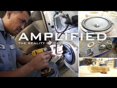 How to Make MDF Speaker Adaptor Rings, Focal Speaker install Lexus RX330 - Amplified #122