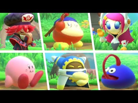 Kirby Star Allies - All Character Idle Animations (DLC Included)