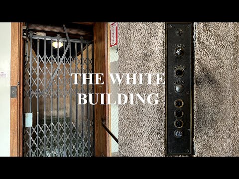 Super Cool Gated OTIS Traction Elevator - The White Building - Oakland, CA
