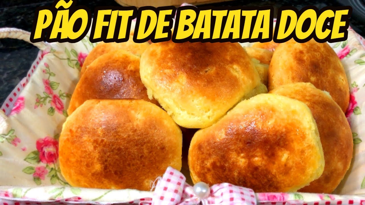 PÃO FIT DE BATATA DOCE - RECEITA ZERO AÇÚCAR E SEM FARINHA