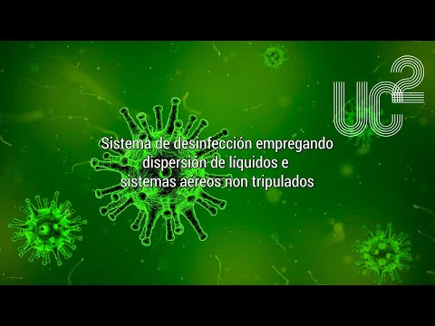 Vídeo: Sistema de desinfección empregando dispersión de líquidos e drons