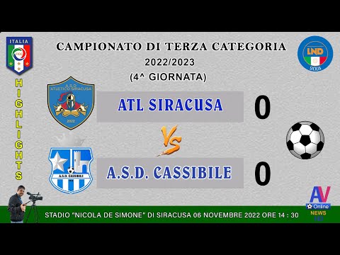 VIDEO HIGHLIGHTS ATL SIRACUSA - CASSIBILE - CAMPIONATO DI TERZA CATEGORIA   2022/2023