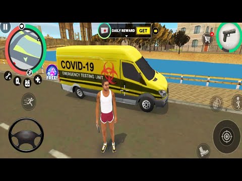 Driving Covid-19 Emergency Van – Open World Crime Simulator #7 – Android Gameplay