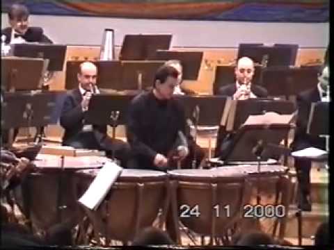 S. Matthus Der Wald concert for 6 timpani. Soloist Vladimir Afanasev