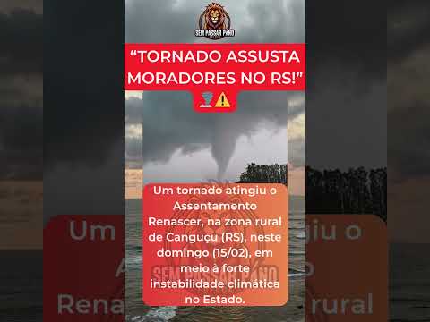 Tornado atinge assentamento rural em Canguçu RS.#shorts #noticias #tornado #riograndedosul #rs
