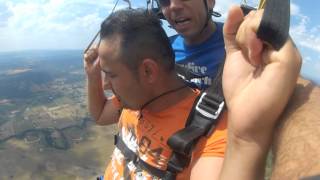 crazy skydiving, scary and great ehillerating experience...14000 FT