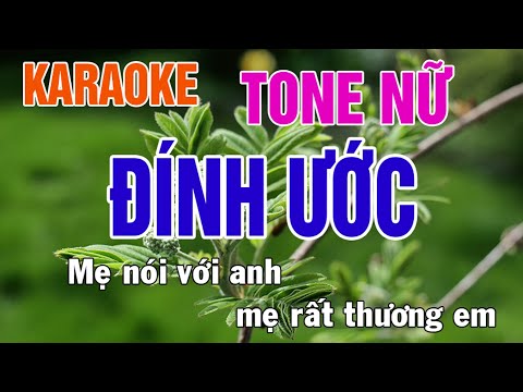 Đính Ước Karaoke Tone Nữ Nhạc Sống - Phối Mới Dễ Hát - Nhật Nguyễn