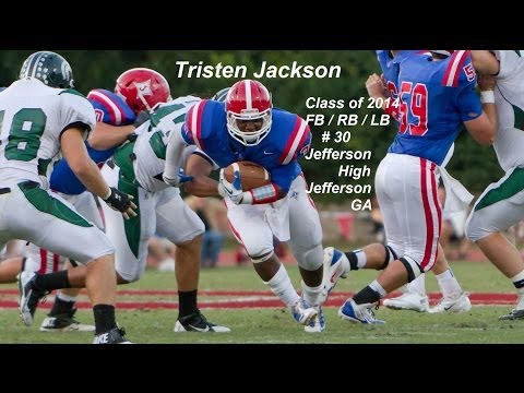 Tristen Jackson - NORTH GREENVILLE UNIVERSITY Signee 2014 Highlights - Jefferson High GA - FB